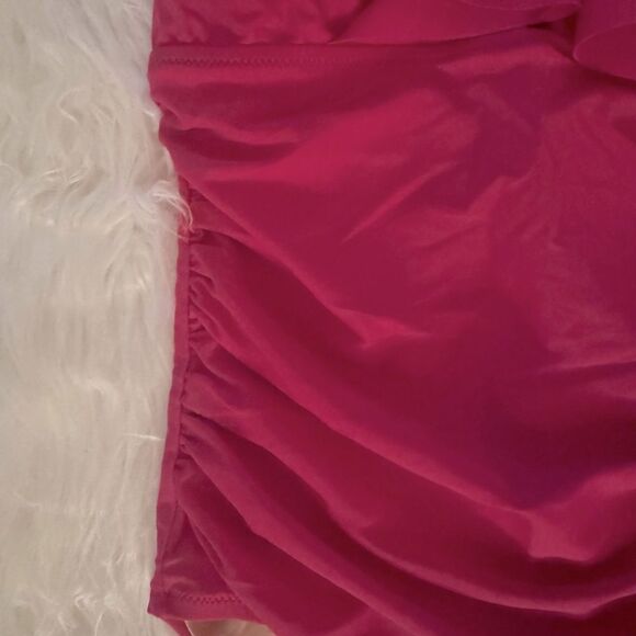 NWT J. Crew Ruched Ruffle One-Piece Swimsuit in Radiant Fuchsia - Picture 8 of 11